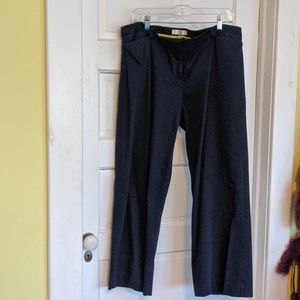 Navy Liz Claiborne straight leg trousers size 16
